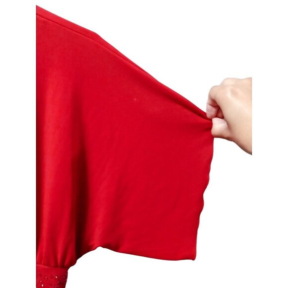 Love Tease Red Polyester Dress- Size:Small - Picture 5 of 8